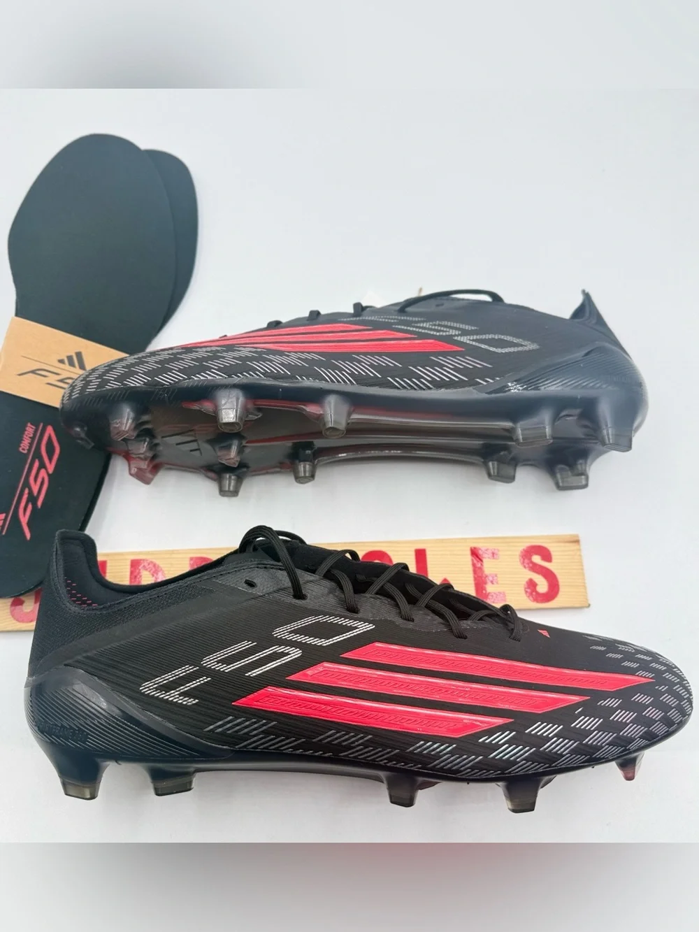 Adidas F50 Elite FG Immortal DNA Pack Soccer Black Red JS4157 Men's Sz 10.5 NWT